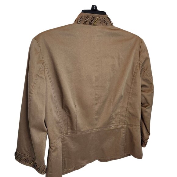 Coldwater Creek Womens Beaded Embellished Jacket Blazer Size 8 - Picture 4 of 9